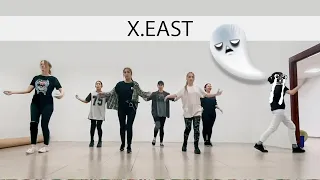 X.EAST rehearses choreography of "BTD"