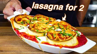 How To Make Don Angie's Famous Pinwheel Lasagna (Lasagna for 2)