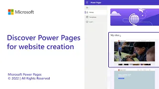 Discover Power Pages for website creation