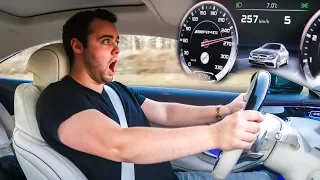 HITTING THE TOP SPEED OF MY S63 AMG RENTAL CAR ON THE AUTOBAHN!!!