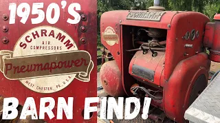 1950's Gas Powered Air Compressor sitting 30 years! (Will it run!??)
