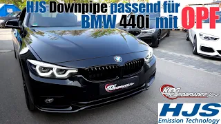 HJS ECE OPF DOWNPIPE passend für BMW 440i B58 | Legale 300 Zellen Downpipe und ALLTAG