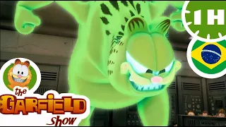 🙀 Garfield atacado por seu holograma maligno! 😾 Compilação engraçada