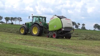 Sianokosy 2017//John Deere 6820//Claas Variant 380//