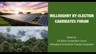 Willoughby by-election candidate forum 2 February 2022