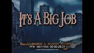 1947 LOS ANGELES RAILWAY TROLLEY MOTORMAN & BUS DRIVER RECRUITING FILM  "IT'S A BIG JOB" MD17454
