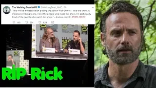Andrew Lincoln Has Confirmed His Departure From The Walking Dead. Bad News :(