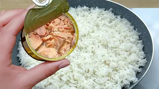 Do you have canned tuna and rice at home? try this easy and quick recipe