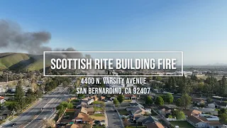 Hyperlapse Scottish Rite Building Fire 4400 N. Varsity Avenue San Bernardino, CA