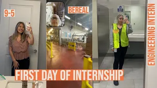 first day of my internship vlog// starting 9-5 (engineering intern)