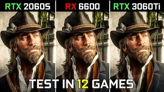 RTX 2060 SUPER vs RX 6600 vs RTX 3060 Ti | Test in 12 Games at 1440p | 2022