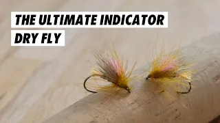 The Ultimate Dry Dropper Indicator Caddis DRY FLY Pattern // Fly tying tutorial