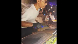 Saltbae Cutting Our Tomahawk Steak #shorts