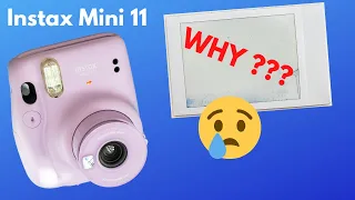 Fujifilm Instax Mini 11 Fix for WHITE BLANK Pictures (not developing photos)