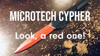 Microtech Cypher MK7 -- It's a Red One!