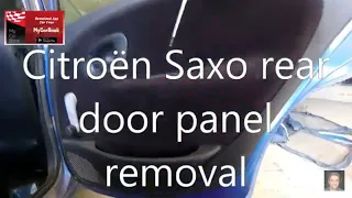 Citroën Saxo  rear door panel removal