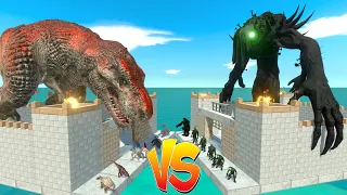 Team Tyrannosaurus VS Team Dark Demons - Which team will win? | Animal Revolt Battle Simulator