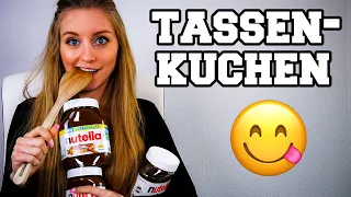 Nutella Tassenkuchen DIY (Schnell & einfach!) 😋 #shorts | Nessi