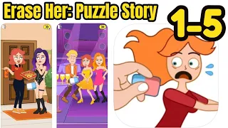 Erase Her: Puzzle Stor‪y Game Stories: 1 - 5 Gameplay Walkthrough Review | (iOS - Android)
