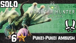 Monster Hunter World |Solo| "Pukei-Pukei Ambush" 6🌟 Quest