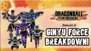 BREAKING DOWN THE GINYU FORCE'S INSANE KIT! Dragon Ball The Breakers Season 3