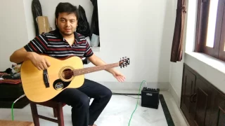 PALCO PL105 15WATT Amp | Sound testing with Guitar and Keyboard (Roland e09 Indian edition)  by Gora
