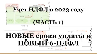 Учете НДФЛ в 2023 году (Часть 1): новый 6-НДФЛ и новшества уплаты НДФЛ