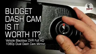 Vehicle Blackbox DVR FullHD 1080p Mirror Dash Cam