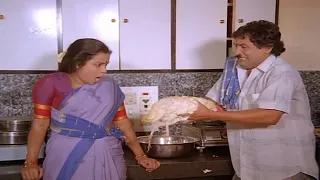 Umashree With Chicken in Kitchen | Comedy Scene | Anantha Prema Kannada Movie Scene