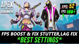 🔧 How To DRASTICALLY Boost & FIX FPS Drops In APEX LEGENDS Season 16 | APEX Best Settings 2023✔️