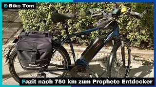 Fazit nach 750 km zum Prophete Entdecker E-Bike