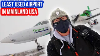 STRANDED at the LEAST USED Airport in Mainland USA!