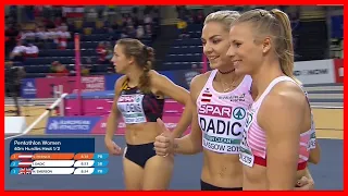 ( 60m hurdles heat 1/2 )European athletics indoor championships Glasgow 2019 Day 1