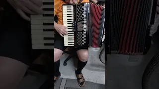 Silvertone by Scandalli 120 bass triple musette accordion (demo)