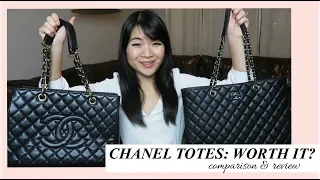 CHANEL CLASSIC TOTE vs. GST: WORTH THE MONEY? (COMPARISON, REVIEW, WEAR & TEAR)