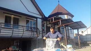 Bull TESTES on the grill. Barbecue in Caucasus. ENG SUB