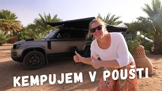 Takhle se kempuje na Sahaře v poušti... a samozřejmě jsme zapadli. | S Land Rover Defender do Afriky