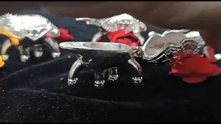 German Silver elephant se elephant as a kumkum box