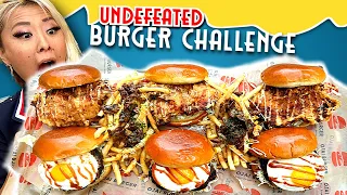 UNDEFEATED OJAI BURGER CHALLENGE in Orange, CA!! #RainaisCrazy