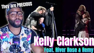 SINGER REACTS to Kelly Clarkson w/ Kids - Whole Lotta Woman & Heartbeat Song (Live in Vegas)