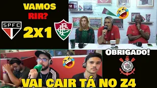 VAMOS RIR DO FluminenC? REAÇÕES FLU TV - SÃO PAULO 2x1 FLUMINENSE