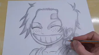 FACIL DE DESENHAR | COMO DESENHAR KID ACE | ONE PIECE passo a passo