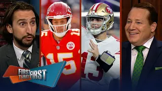 Steve Young compares Brock Purdy to Patrick Mahomes, Raiders host Chiefs | NFL | FIRST THINGS FIRST