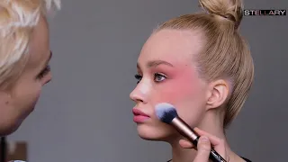 Техника дрейпинга с декоративной косметикой STELLARY