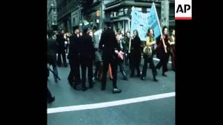 SYND 29/03/1970 A MARCH AND RALLY OF WOMEN CAMPAIGNING FOR THE REPEAL OF ABORTION LAWS IN NEW YORK