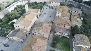 Monteriggioni, Italy【Drone Tour】4K
