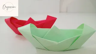 Origami Perahu | How to make easy origami boat @Origamami