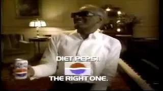1990 Diet Pepsi Ray Charles wise guy commercial the right one baby