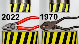 HYDRAULIC PRESS VS PLIERS FROM DIFFERENT MANUFACTURERS, EXPENSIVE AND CHEAP