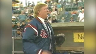 The time Trump landed his helicopter at center field and threw out a first pitch